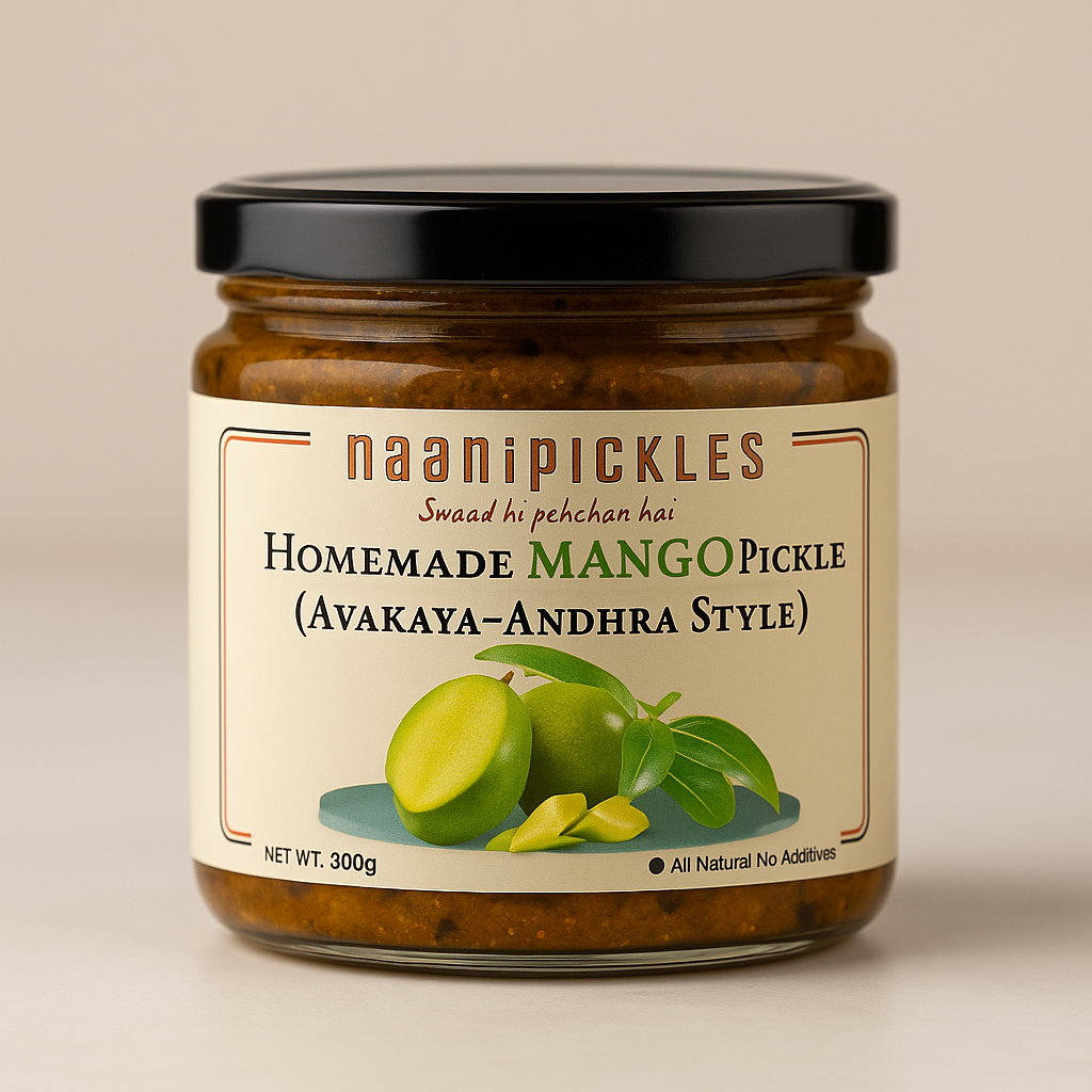 Andhra Avakaya Pickle | Mango Pickles