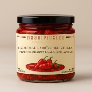 Stuffed Red Chilly Pickle | Bharwa laal mirch ka achar